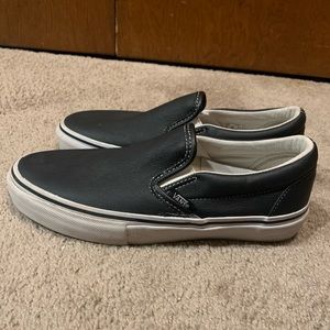Leather Vans Slip Ons - Women’s 6